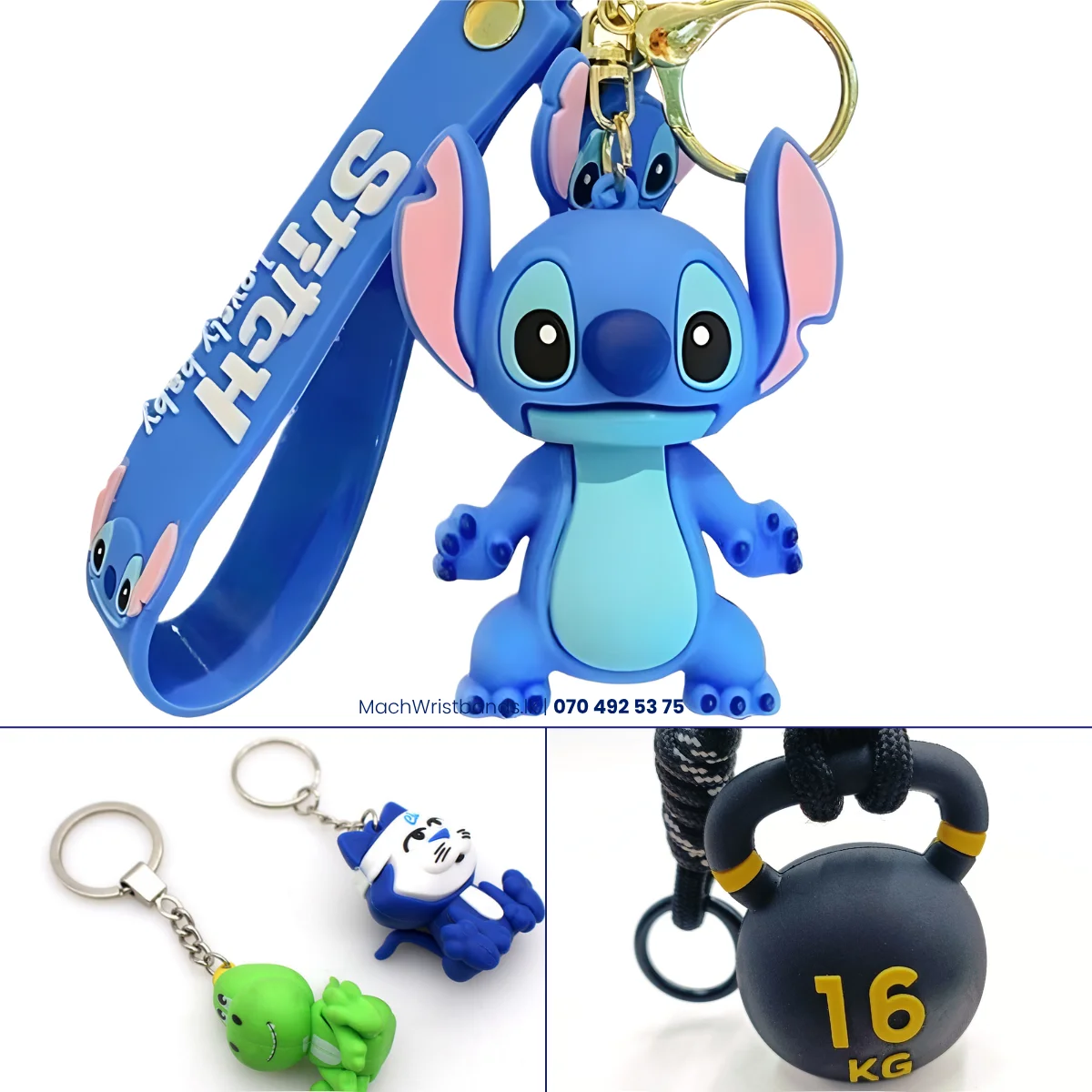 3D PVC Rubber Keytags